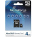 SD  MediaRange MicroSDHC 4 GB Class 10 UHS-I  (MR956)