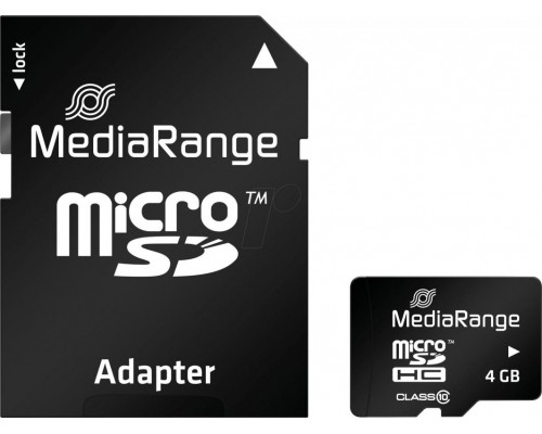 SD  MediaRange MicroSDHC 4 GB Class 10 UHS-I  (MR956)