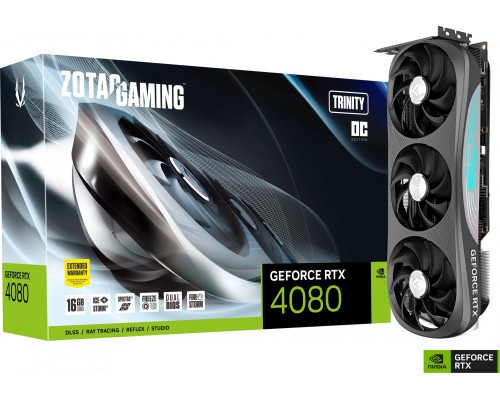*RTX4080 Zotac Gaming GeForce RTX 4080 Trinity OC 16GB GDDR6X (ZT-D40810J-10P)
