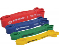 Schildkrot Powerband Super Band Premium dažādu pretestības līmeņu komplekts daudzkrāsains 4 gab.