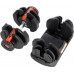 HMS Dumbbells SR80 stalowe 2 x 40 kg + stojak STR10