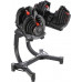 HMS Dumbbells SR80 stalowe 2 x 40 kg + stojak STR10