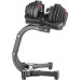 HMS Dumbbells SR80 stalowe 2 x 40 kg + stojak STR10