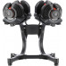 HMS Dumbbells SR80 stalowe 2 x 40 kg + stojak STR10
