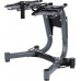 HMS Dumbbells SR80 stalowe 2 x 40 kg + stojak STR10