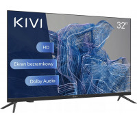 Kivi 32', HD, Nosmart, Black, 1366x768, 60 Hz, , 2x8W, 33 kWh/1000h ,HDMI ports 2, 24 months