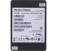 SSD WD SSD Western Digital Ultrastar DC SN840 WUS4BA119DSP3X1 (1.92 TB; U.2; PCIe NVMe 3.1 x4 ; 1DW/D; SE)