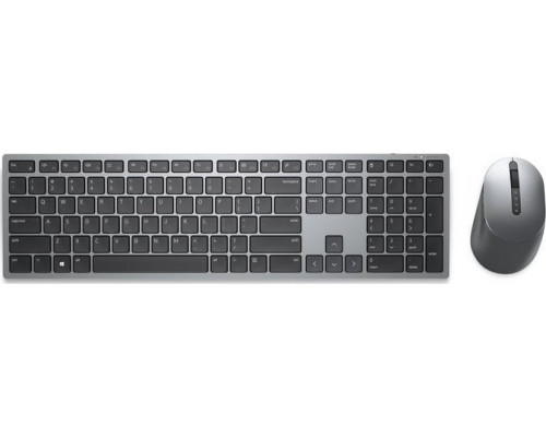 Dell DELL KM7321W keyboard RF Wireless + Bluetooth mouse included QWERTY US English Gray, Tytan