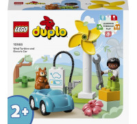 LEGO Duplo Turbina wiatrowa i samochód elektryczny (10985)