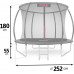 Garden trampoline Neo-Sport NS-08C231 with inner mesh 8.5 FT 252 cm