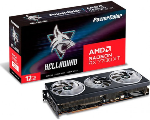 *RX7700XT Power Color Hellhound Radeon RX 7700 XT 12GB GDDR6 (RX 7700 XT 12G-L/OC)