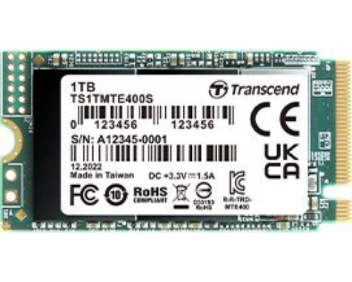 SSD  SSD Transcend SSD 1TB Transcend M.2 MTE400S (M.2 2242) PCIe Gen3 x4 NVMe