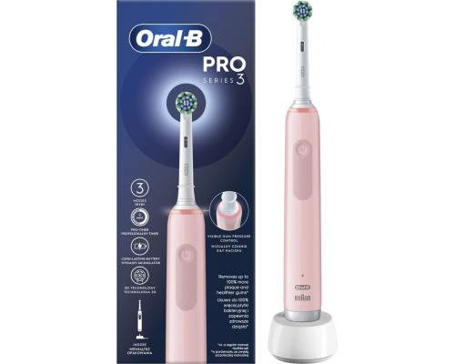 Brush Oral-B Pro 3 Pink Cross Action pink