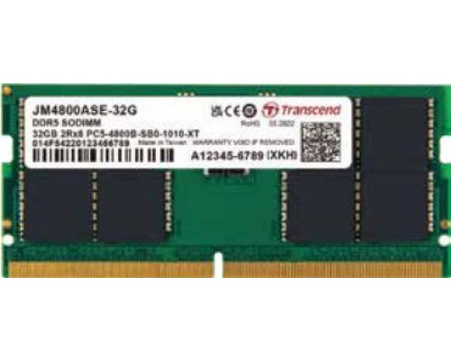 Transcend Transcend JetMemory JM4800ASE-32G moduł pamięci 32 GB 1 x 32 GB DDR5 4800 Mhz
