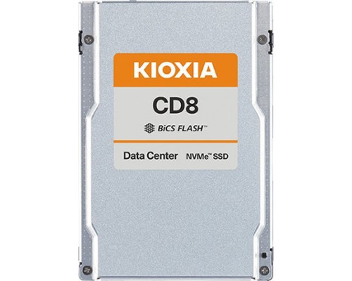 Kioxia KIOXIA KCD8 series - SSD - 7680 GB - intern - 2.5" (6.4 cm) - U.2 PCIe 4.0 x4 (NVMe)