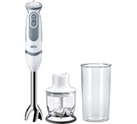 Braun Braun MultiQuick 9 MultiQuick 5 Vario MQ 5220 WH 0,6 l immersyjny 1000 W Gray, Stal nierdzewna, White