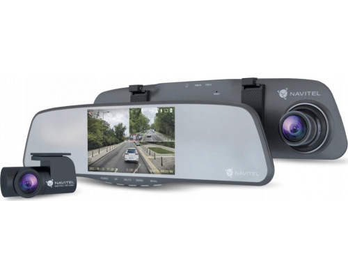 Navitel Navitel | Smart rearview mirror equipped with a DVR | MR255NV | IPS display 5; 960x480 | Maps included