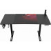 Gaming galds Ultradesk Level V2 RED Black 140 cmx68 cm Czerwona podkładka