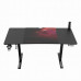 Gaming galds Ultradesk Level V2 RED Black 140 cmx68 cm Czerwona podkładka