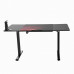 Gaming galds Ultradesk Level V2 RED Black 140 cmx68 cm Czerwona podkładka