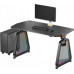 Gaming galds Ultradesk ULTRADESK Gaming galds dla gracza BOOSTER, 136x70,5 cm, 75 cm, podświetlenie RGB, uchwyt na słuchawki i napój