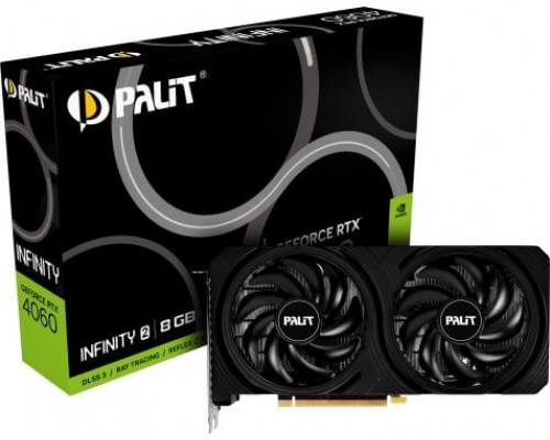 *RTX4060 Palit GeForce RTX™ 4060 Infinity 2 8GB GDDR6 (NE64060019P1-1070L)