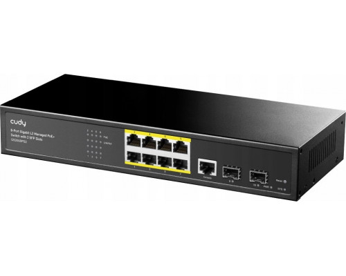 Switch Cudy Switch CUDY GS2008PS2 8-Port Gigabit L2 Managed PoE+ 120W 2xSFP