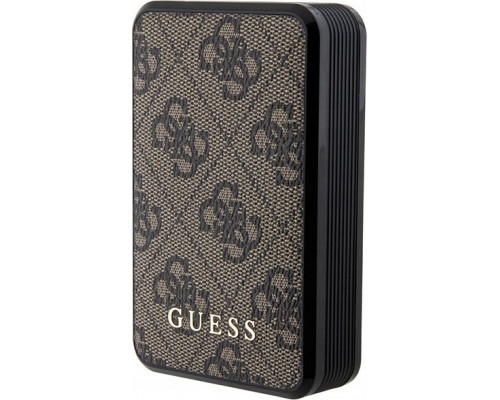 Anker Guess 4G Leather Metal Logo 10000 mAh 18W (brązowy)