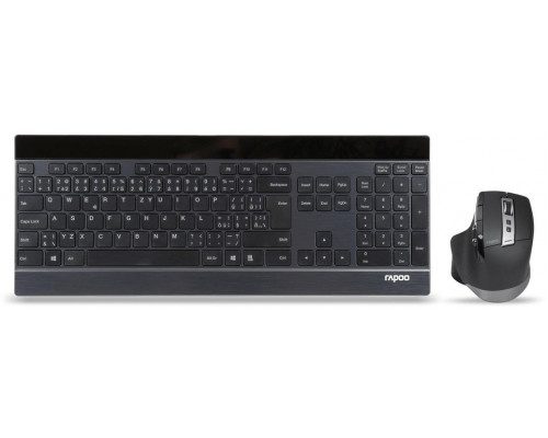 Rapoo RAPOO zestaw klawiatury i myszy 9900M multi-mode bezdrátowy ultra-slim CZ/SK czarny