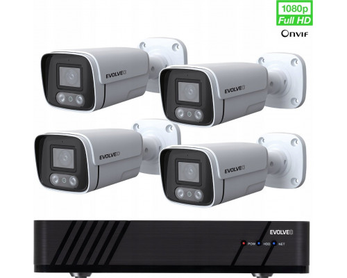 Evolveo EVOLVEO kamerový systém Detective POE8 SMART, 4 kamery