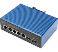 Switch Digitus Digitus Przemysłowy  Gigabit Ethernet PoE, 4+2 porty,   warstwie  danych (L2)