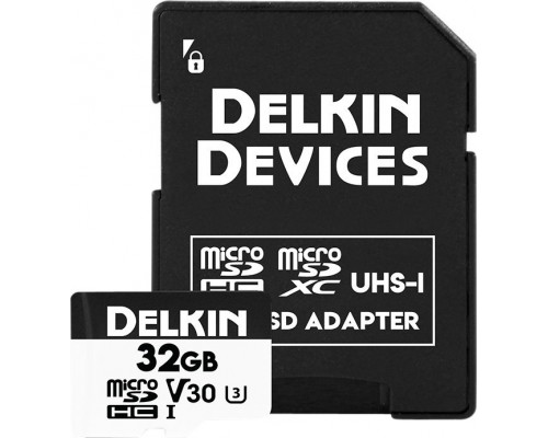 SD  Delkin Trail Cam Hyperspeed MicroSDHC 32 GB Class 10 UHS-I/U3 V30 (DDMSDAHS32GB)