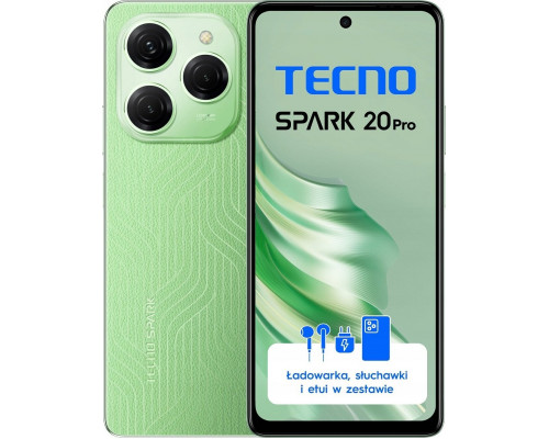 Tecno Spark 20 Pro 8/256GB Green  (KJ6_256+12_MSG)