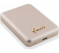 Guess Guess indukcyjny 5W GUPBM3ALGSGD 3000mAh złoty/gold MagSafe Metal Script Logo