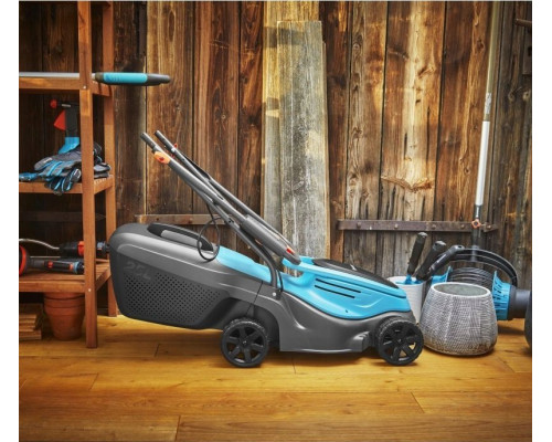 Gardena GARDENA Cordless Lawnmower PowerMax 30/18V P4A solo, 18V (black/turquoise, without battery and charger, POWER FOR ALL ALLIANCE)