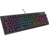 Genesis KLAWIATURA DLA GRACZY GENESIS THOR 303 CZ/SK PODŚWIETLENIE RGB MECHANICZNA SILENT SWITCH CZARNA HOT