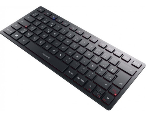 Cherry CHERRY KW 9200 MINI klawiatura USB + RF Wireless + Bluetooth AZERTY Belgijski Czarny