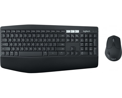 TRITON Logitech MK850 Performance Wireless Keyboard and Mouse Combo klawiatura Dołączona myszka RF Wireless + Bluetooth Hebrajski Czarny, Biały