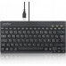 Perixx Perixx PERIBOARD-426, DE, wired, USB Mini Keyboard with flat keys