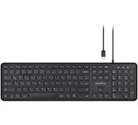 Perixx PERIBOARD-210, DE, USB-C, wired, silent keys, black (układ niemiecki)