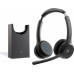 Cisco Cisco Headset 722 - Headset - On-Ear - Bluetooth - kabellos - Carbon Black - mit Ladestation - Cisco Webex Certified