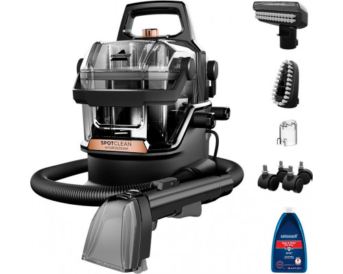 Bissell Bissell | Portable Carpet and Upholstery Cleaner | SpotClean HydroSteam Pro | Corded operating | Washing function | 1000 W | - V | Juodas