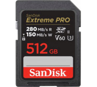 SD  SanDisk Extreme PRO SDXC 512 GB UHS-II/U3 V60 (SDSDXEP-512G-GN4IN)