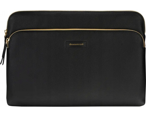 dbramante Paris+ Pebbled full-grain leather sleeve for MacBook Pro/Air 13" (2020/2022) - Night Black