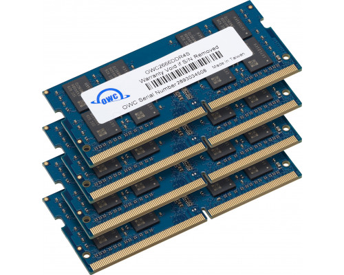 OWC 64.0GB (4x 16GB) 2666MHz DDR4 SO-DIMM PC4-21300 SO-DIMM 260 Pin Memory Upg. Kit