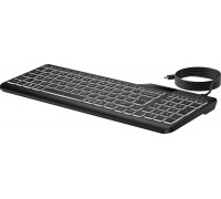 HP HP 405 - Tastatur - Multi-Device - 65% - compact - hinterleuchtet - USB - Deutsch - Schwarz