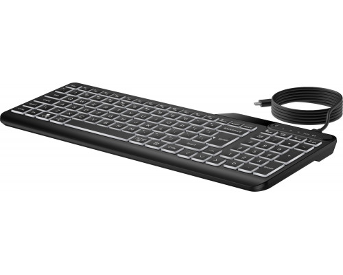 HP HP 405 - Tastatur - Multi-Device - 65% - compact - hinterleuchtet - USB - Deutsch - Schwarz