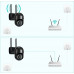 Zintronic Kamera Obrotowa IP I8 DARK WiFi PTZ 8MPx  4K UHD