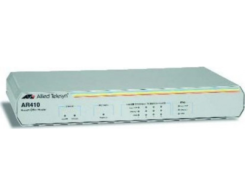 Allied Telesis Allied Telesis AT-AR410 Modular Branch Office Router, IEEE 802.1D, IEEE 802.1Q, IEEE 802.1v, IEEE 802.2, IEEE 802.3ac, IEEE 802.3ad, IEEE 802.3u, IEEE..., 100 Mbit/s, OSPF, SNMP / SNMPv2c / SNMPv3, DHCP, IP, IPX/SPX, Appletalk, IPX/S