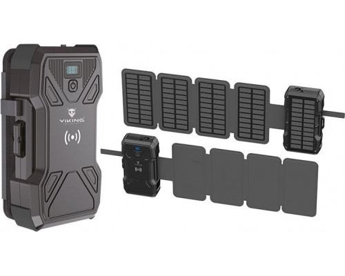 Viking Viking solární outdoorová powerbanka TYR III 30000 mAh, bezvadu uzlāde